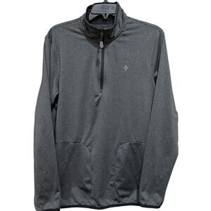 Aspen Pullover Top Men Size S Gray Half Zip Athletic Performance Stretch Running